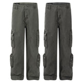 American-style Neutral Loose High-grade Multi-pocket Design Men's Outdoor Casual Overalls